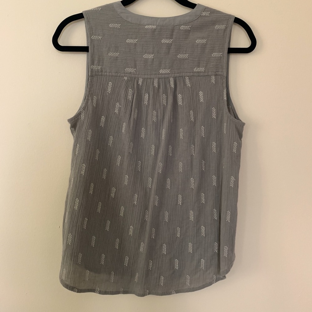 Anthro Vanessa Virginia Antalya Tank Top Arrows - Picture 3 of 4